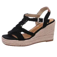Tom Tailor Keilsandalette Schwarz