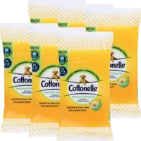 6x Cottonelle feuchte Toilettentücher Kamille & Aloe Vera 12 Tücher für unterwe