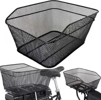 Verk 14573 Košík na zadný nosič bicyklov 33x29x19cm, čierny