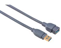 Hama 00125246, 1,8 m, USB A, USB A, USB 3.2 Gen 1 (3.1 Gen 1), 5120 Mbit/s, Grau