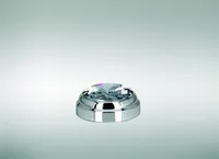 Briefbeschwerer, versilbert, Ø 8,0 cm, H 3,5 cm