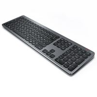 Aplic kabellose Tastatur mit Numpad 2,4 Ghz Wireless Keyboard mit 110 Tasten