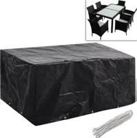 vidaXL Obal na záhradný nábytok 8 očiek 240x140x90 cm