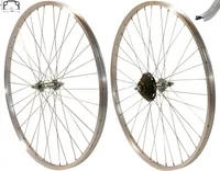 REDONDO 28 Zoll Laufrad Set Kasten Felge Silber + 7 fach Kranz