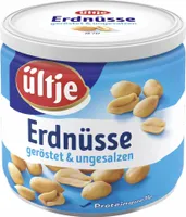 Ültje Erdnüsse geröstet und ungesalzen knackige Erdnusskerne 180g