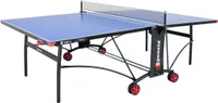 Sponeta S 3-87 e Outdoor-Tischtennisplatte, 5mm, blau, mit Netz, 209.7010/L