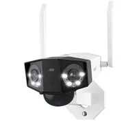 Reolink Duo 2, 8MP Überwachungskamera Aussen Akku, 180° Paranoma, 2,4&5GHz WiFi, KI-Erkennung, Spotlights, Farbige Nachtsicht, IP66, 2-Wege-Audio