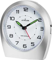 Atrium A620-19 silber Wecker Funkwecker Unisex  Alarm weiss