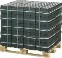 REKORD Braunkohle Briketts auf Palette 40x25kg Bündel, 1000kg Palette / Gluthalter / Nachtbriketts, inklusive EUR-Palette (kein Tausch) von HOLZBRX.de