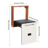 Klappstühle Wandhocker Schuhwechselhocker 35.5*36.5cm