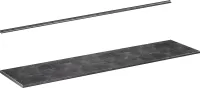 Vicco Küchenarbeitsplatte R-Line, 240 cm, Anthrazit