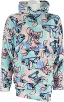 Disney Lilo & Stitch Hoodie-Decke für Erwachsene – Flauschige Kapuzendecke in Onesize Türkis