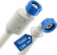 Sicherheitszulaufschlauch mit Aquastop 2,5 m 3/4 Zoll gerade/Winkel für Waschmaschine Geschirrspüler
