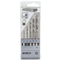 Bosch 2608595525 Holzspiralbohrer - Set, 5-teilig