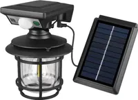 Solar-Wandleuchte fuer den Aussenbereich, IP67, wasserdicht, mit Koerpersensor, Strassenbeleuchtung, Gartenleuchten