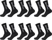 6 Paare Sportsocken Fußballsocken Rutschfeste Sportstrümpfe 39-46 Schwarz