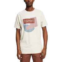 Esprit Herren Jersey-T-Shirt mit Print Herren 4200159 Beige XL