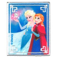 8x6,2cm blau Disney Frozen DIE EISKÖNIGIN ELSA 2 Aufnäher / Bügelbild 