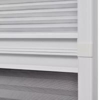 vidaXL Insektenschutz Plissee für Fenster Fliegengitter Dachfenster Mückenschutz Sonnenschutz Sichtschutz Aluminium 80x120cm mit Jalousie 