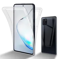Cadorabo Schutzhülle für Samsung Galaxy A81 / NOTE 10 LITE / M60s Hülle in natur 360° Etui Full Body Handyhülle Cover