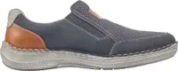 Rieker Herren Halbschuh Slipper 03053, Größe:44 EU, Farbe:Blau