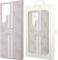 Guess GUHCS23LP4RPSP S23 Ultra S918 różowy/pink hardcase 4G Printed Stripe