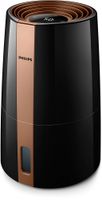 Philips Luftbefeuchter 3000 Series, NanoCloud für bis zu 99% weniger Bakterien, bis 45 m², Schwarz (HU3918/10)