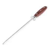 Hanseküch Wetzstahl – Messerschärfer für Messer aus gehärtetem Spezialstahl – Messerschärfer mit ergonomischem Griff aus Pakkaholz