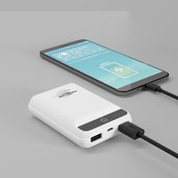 ANSMANN Mini Powerbank mit 10.000 mAh, 2 USB-Ports & 2.1A Ausgang