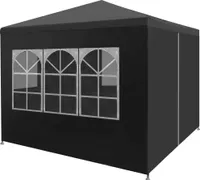 vidaXL Namiot imprezowy 3 x 3 m antracytowy