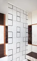 Halb-Kassetten Duschrollo 100x240 cm Modell Quadro - extra schmal - Spezialmaß