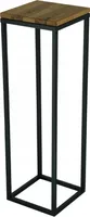 HMP Industries HMP Blumenständer Blumenbeet Schwarz Metall 100% Eichenholz 100% Loft Exclusive 80cm