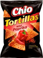 Chio Tortillas Wild Paprika wegetariańska wegańska torebka na chipsy 110g