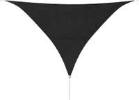 vidaXL Markiza HDPE trójkątna 3,6x3,6x3,6 m antracytowa