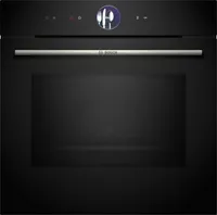 Bosch Serie 8 HMG776NB1 Einbau-Backofen mit Mikrowellenfunktion 60 cm Schwarz, mit Pyrolyse und TouchControl-Bedienung