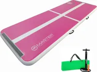 Akrobatická dráha Airtrack MASTER 300 x 100 x 10 cm - růžová/bílá