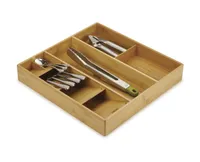 DrawerStore™ Bamboo Organizer für Besteck, Küchenhelfer & Kochzubehör - Holz