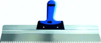 Alu-Rakel / Flächenspachtel rostfrei, Trapezzahnung