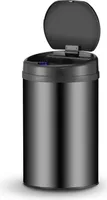 Juskys Automatik Mülleimer mit Sensor 30L für Küche - elektrischer Deckel - Schwarz