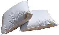 2 Stück Daunenkissen 80x80 cm 600g Daunen Kopfkissen Kissen 100% Daunen medium
