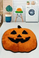 Mijolnir, Pumpkin, Badematte aus Acryl, 100 %.Polyacryl, Orange, 90 x 90 cm