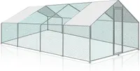 Hühnerstall 3x8x2m Hühnerhaus Kleintierstall Freilaufgehege Kleintiergehege Voliere Freigehege Hühnerkäfig Geflügelstall Verzinkter