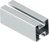 Montageschiene P2 40x40 silber 1m Solarmodul Befestigungsschiene Module Profil Aluminium Nut PV Solarschiene Profil Panel Halterung