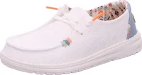 Hey Dude Damen Mokassins Halbschuhe WENDY BOHO Weiß TextilGröße:43