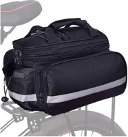 MUNDO® Doppelte Fahrradtasche für Gepäckträger - 25L Volumen - Wasserfest und Reflektierend - Gepäckträgertasche Fahrradtaschen Satteltaschen