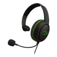 Kingston HyperX CloudX Chat - Gaming - Słuchawki - Pałąk - Czarne - Zielone - Monofoniczne - Xbox