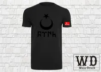 Göktürk Türk T-Shirt Ay Yildiz Wessdruck Schwarz Schwarz M