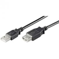 Goobay 5m Hi Speed USB 2.0 predlžovací kábel pre zariadenia s USB pripojením - Medený (CU) vnútorný vodič - Prenos dát 480Mbit/s - Dvojito tienený