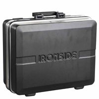 Ironside 100-604 ABS Profi-Werkzeugkoffer 28L, 460 x 335 x 170 mm, schwarz/grau/silber