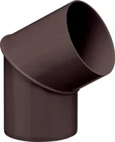 INEFA Regenrohrbogen 60 Grad für Fallrohr, PVC DN75 / 75mm Dunkelbraun Verbindungsstück Dachrinnenzubehör, einfache Montage,  Germany
